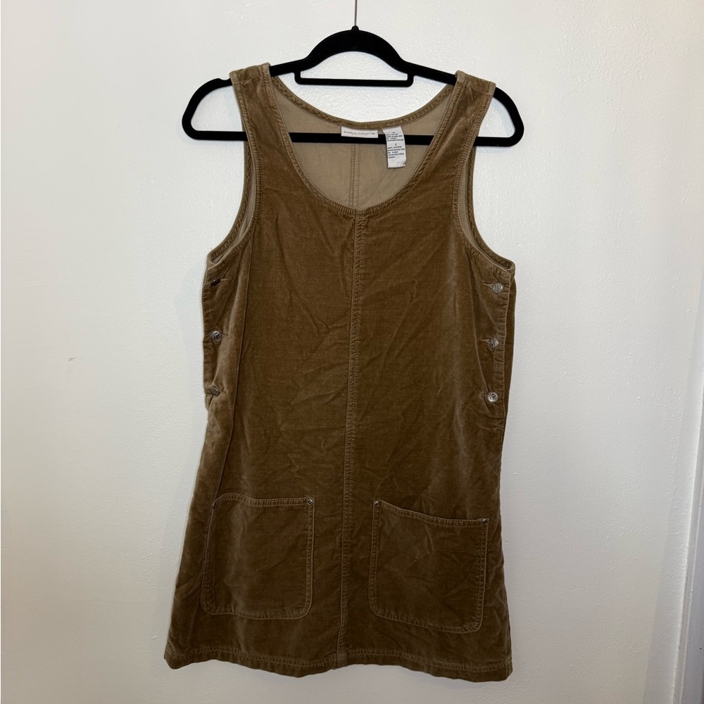 Kathy Ireland 90s Tan Cotton Dress